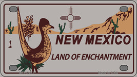 Roadrunner Gray New Mexico Novelty Mini Metal License Plate Tag - £11.76 GBP