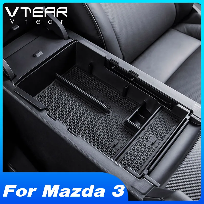 Vtear For Mazda 3 2022-2019 Accessories Car Central Armrest Storage Box - £17.47 GBP
