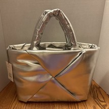 Target A New Day Silver Reflective Purse Tote Handbag Medium New - $11.00