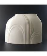 Vintage Royal Doulton England Impressions Cypress Pocket Vase Low Flower Pot - $36.99