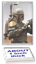 Star Wars Boba Fett Acrylic Executive Display Piece or Desk Top Paperweight - $13.43