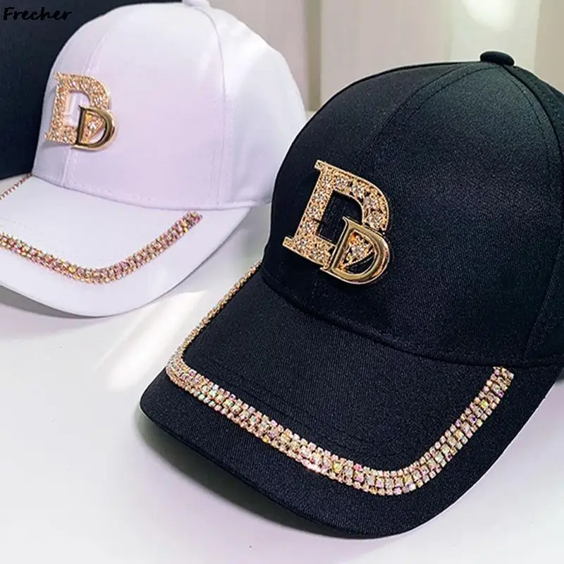 Sequins hip hop caps women club party baseball cap diamond m letter visors hats fashion thumb200
