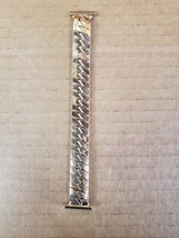 Speidel gold color stainless fill Stretch link 1970s Vintage Watch Band Nos W14 - £43.37 GBP