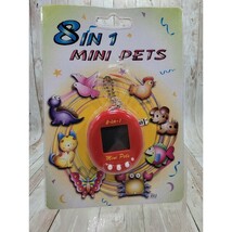8 in 1 Mini Pets Toy Virtual Electronic Game Collectible Vintage 1997 Red - $55.24
