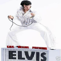 Elvis Presley Fantastic LIVE IN LAS VEGAS Collectable Figure + CONCERT P... - £79.48 GBP