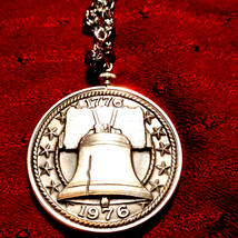 Vintage US Bicentennial Liberty Bell Necklace Limited Collectors Edition - £33.24 GBP