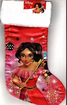 Disney Elena of Avalor - 18&quot; Full Printed Satin Christmas Stocking with Plush - £11.86 GBP