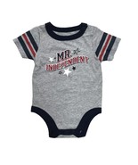 Infant 3-6M Boys Gray Mr. Independent 4TH Of July Patriotic Bodysuit Cre... - $5.37 CAD