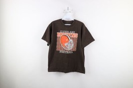 Vintage 90s Mens Small Faded Cleveland Browns Football Short Sleeve T-Shirt - £31.61 GBP