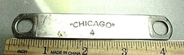 ROLLER SKATE ONE JUMP BAR 4 5/16&quot; LONG MARKED CHICAGO 4  - £3.16 GBP