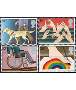 ZAYIX Great Britain 937-940 MNH Intl. Year of Disabled Guide Dog 021023S... - $1.70