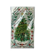 Christmas Tree Paper Guest Towels Dinner Napkins 3 Ply Decoupage Art Sea... - $166.08 MXN