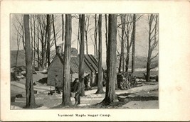 Vermont Maple Sugar Camp - Cabin Trees Snow UNP Unused UDB Postcard T10 - $35.59