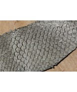 a lot of TWO authentic Fish Skins Hide Leather Craft Supply Glazed Gray - $166.08 MXN