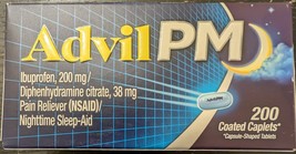 Advil PM Caplets - 200 Count (Expiration Date: 09/2026) - $23.76