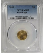 2000 PCGS MS68 ERROR 3-4% Off Center 1/10th American Gold Eagle Coin AK948 - £308.25 GBP