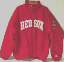 Boston Red Sox Vintage Al Full Zip Nylon Baseball Stitched Scripted Mlb Jacket L - £59.99 GBP