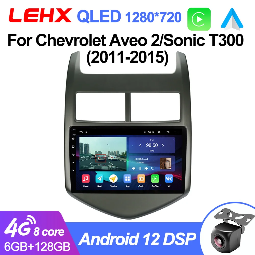 LEHX L6Pro 8Core 5G 2din Android Car Radio Multimedia Player For Chevrolet Aveo - £103.76 GBP+
