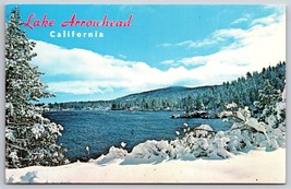 Winter View Lake Arrowhead California CA UNP Unused Chrome Postcard A13 - £2.33 GBP