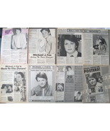 MICHAEL J FOX ~ Fourteen (14) B&amp;W Vintage ARTICLES from 1983-1986 ~ Clip... - $156.56 MXN