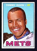 New York Mets Tommy Davis 1967 Topps Baseball Card # 370 vg - £1.40 GBP