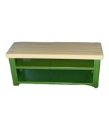 Calico Critters Dollhouse Furniture Bench Table Green Replacement - $9.79