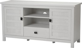 Balkene Home 64013 Evant Media Console Sofa Table For Living Room, Washed White - £113.09 GBP