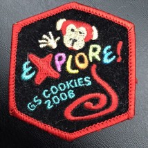Girl Scouts Explore Monkey Patch Cookies 2006 GSA - £8.56 GBP