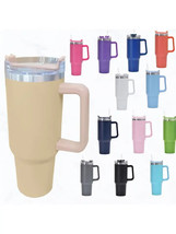 40 oz, Stainless Steel Quencher Tumbler with Handle, Straws Included - £18.01 GBP