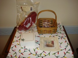 Longaberger 2003 Holiday Helper Basket Combo Plus Holiday Note Cube - £18.87 GBP