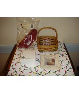 Longaberger 2003 Holiday Helper Basket Combo Plus Holiday Note Cube - $32.91 CAD