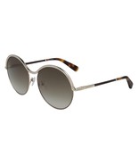 NEW Longchamp LO123SL 717 Round Gold Sunglasses with Bourbon Lenses &amp; Case - $1,548.83 MXN