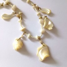 Vtg Hawaiian Necklace Mother Of Pearl MOP Beaded Shells Seashells Tropic... - $24.73