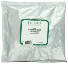 NEW Frontier Decorticated Cardamom Seed Whole Organic 1 Lb Bulk Bag 2625 - £52.59 GBP