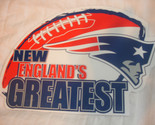 NEW ENGLAND PATRIOTS New England&#39;s Greatest Logo Football NFL Car Magnet... - £6.33 GBP