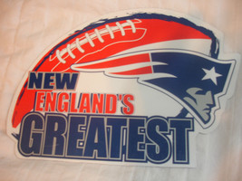 NEW ENGLAND PATRIOTS New England&#39;s Greatest Logo Football NFL Car Magnet... - $7.99
