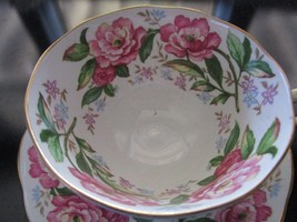 Roslyn England &quot;Pink Perfection&quot; tea cup and saucer ORIGINAL [86] - £43.63 GBP