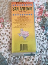 VTG San Antonio Texas Street Map Five Star Diamond Cartography - £3.10 GBP