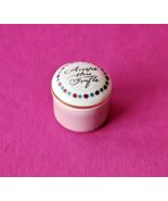 Accept this Trifle Miniature Round Ceramic Trinket Box American Heritage - £11.00 GBP