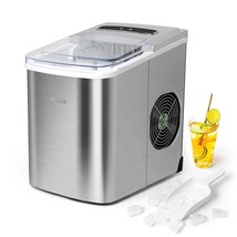 Ice Maker Machine Countertop, 26Lb Ice Per Day, Large Or Small Ice Optio... - £105.14 GBP