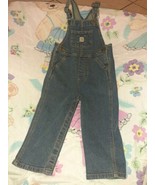 Carhartt Overalls Blue Denim Toddler Baby Sz 24 Months - $49.49