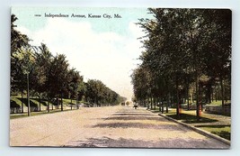 Postcard Missouri Independence Avenue Street View Kansas City, MO KCMO - £6.13 GBP