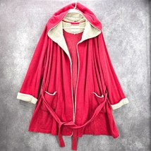 Victoria Secret Pink Sherpa VS Logo Hood M/L Oversized Robe - £27.02 GBP