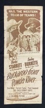 Buckaroo From Powder River Original Insert Movie Poster Duragno Kid - $90.21
