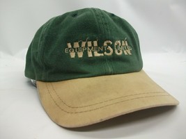 Wilson Equipment Komatsu Hat Green Beige Strapback Baseball Cap - £15.71 GBP