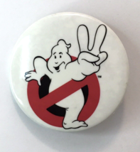 Vintage Ghostbusters II Button Pin 1988 1.5&quot; Ghostbusters 2 Movie Logo Pinback - £9.44 GBP