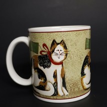 Sakura Christmas Cats Present Tags Coffee Cup Mug Fiddlestix - £6.57 GBP