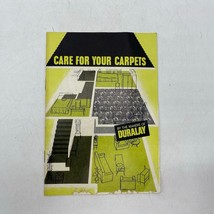 Duralay Care For Your Carpets Booklet 1950&#39;s - £11.98 GBP