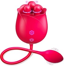 Rose Toy for Woman G Spot Rose Clitoral Vibrator for Women, Tongue Licking - £18.55 GBP