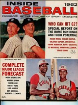 Inside Baseball 1962-Mickey Mantle-Roger Maris-Frank Robinson-MLB-pix-VG - £69.46 GBP